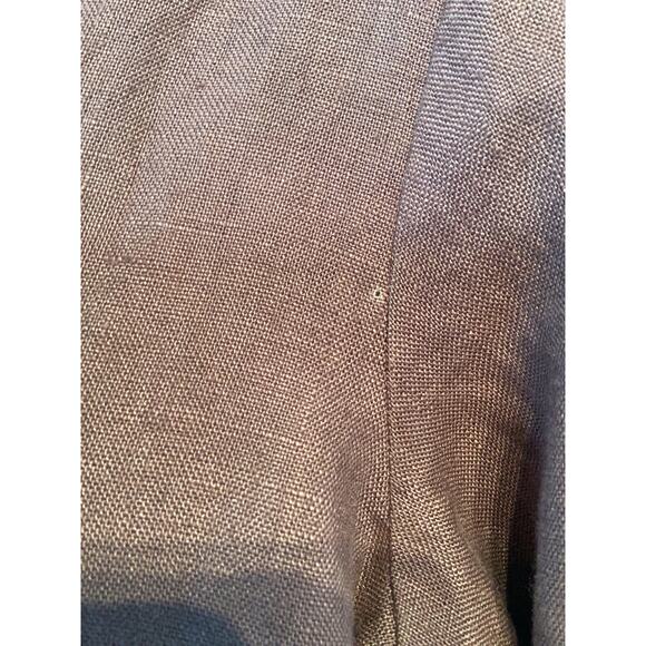 NWT Garnet Hill Linen Collared Popover Dress Size 0 Purple Pleated Pockets Short - Picture 7 of 10